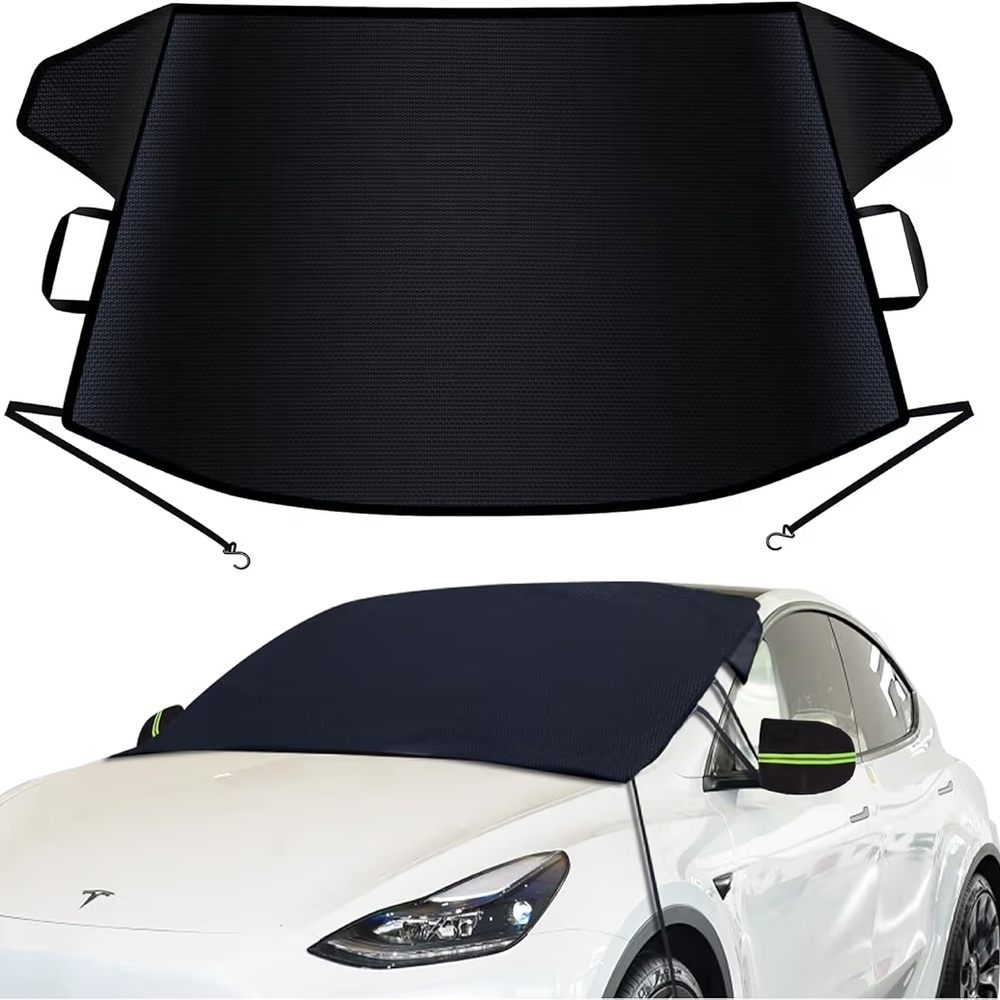Car Windshield Cover for Ice and Snow Upgraded 600D Oxford Fabric Winter 75x42